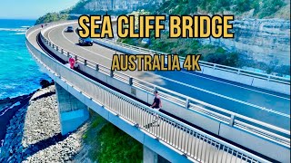 Sea cliff bridge Stanwell Park BeachWollongongSydneyNSWAustralia 4K Drone [upl. by Latsyc561]