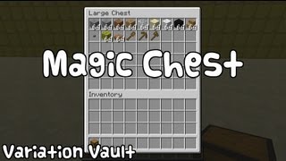 Minecraft Bukkit Plugin  Magic Chest  Auto Sorting chests by item ID [upl. by Obelia]