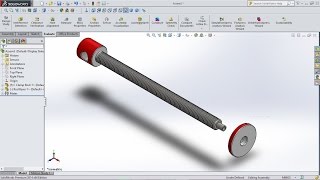 SolidWorks Tutorial C Clamp Rod [upl. by Lovmilla73]