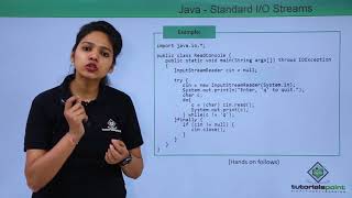 Java  Standard IO Streams [upl. by Ydnyc]