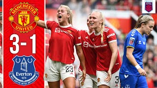 FA Womens Super League  Manchester United 31 Everton  Highlights [upl. by Humfried]