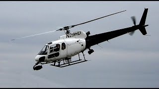 AS350 AStar News Helicopter Takeoff amp Landing at Van Nuys Airport Airbus Helicopters H125 N29HD [upl. by Noorah270]