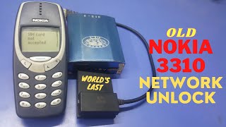 Old Nokia 3310 Network Unlock By Cable [upl. by Evoy]