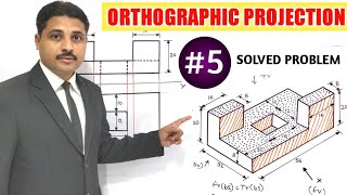 ORTHOGRAPHIC PROJECTION IN ENGINEERING DRAWING IN HINDI Part5 TIKLESACADEMYOFMATHS [upl. by Yelwar]