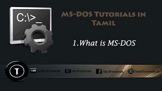 MS DOS Tutorial in Tamil 1 What is MS DOS [upl. by Razal]