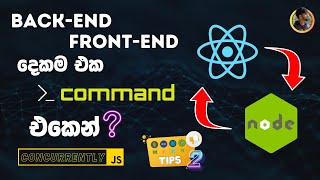 How to Run Backend and Frontend in One Terminal with One Command Sinhala  Concurrently JS 2024 [upl. by Osei]