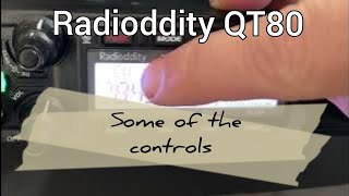 Radioddity QT80 Some of the controls [upl. by Cassi833]