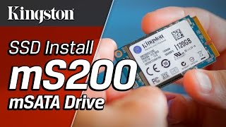 Installing the SSDNow mS200 mSATA Drive [upl. by Dazhehs]