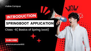 Class6 Spring Boot Basics  Project Creation  Dependencies [upl. by Anabahs]