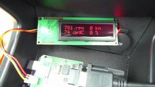 Arduino CANBus OBDII demo [upl. by Nosittam274]