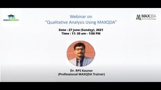 Qualitative Analysis using MAXQDA [upl. by Ardath]