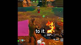 How not to light a campfire in Fortnite 😭 [upl. by Enetsirk]