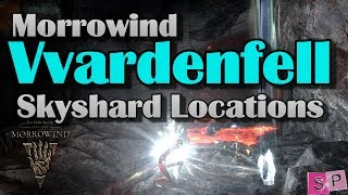 ESO Morrowind Vvardenfell Skyshard Locations [upl. by Deeyn]