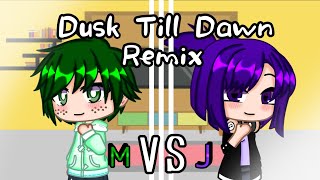 Deku and Jiro sing off  Dusk Till Dawn Remix  Bnha  GachaClub [upl. by Othe]