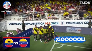 ¡YA LO GANA ECUADOR Sarmiento LA MANDA AL FONDO  Ecuador 10 Venezuela  Copa América 2024  J1 [upl. by Nidnarb]