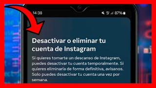 ✅DESACTIVAR CUENTA DE INSTAGRAM TEMPORALMENTE [upl. by Kulda]