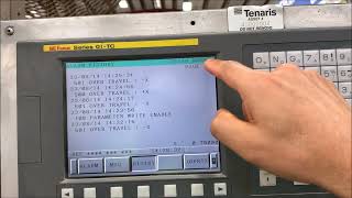 FANUC 0iTC How to check the Alarms History and Clear it [upl. by Rosenberg]