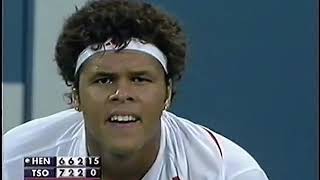 JoWilfried Tsonga vs Tim Henman 2007 US Open Highlights [upl. by Yedarb]