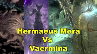 Hermaeus Mora and Vaermina full fight Cinematic ft Peryite The Elder Scrolls [upl. by Boonie]