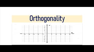 Orthogonality orthogonality in different fields [upl. by Asenev241]