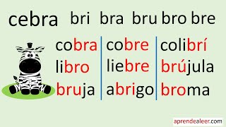 Silabas bra bre bri bro bru para niños [upl. by Evers]