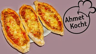 Pide mit Kalbsfleisch  AhmetKocht  türkisch kochen  Folge 234 [upl. by Hako476]