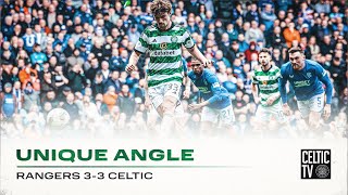 Unique Angle  Rangers 33 Celtic  Goals from Maeda ORiley amp Idah at Ibrox [upl. by Nawuj683]