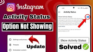 how to turn off active status on Instagram 2023  Instagram show activity status option not showing [upl. by Ackler]