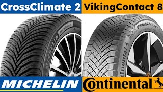 Michelin CrossClimate 2 vs Continental VikingContact 8 [upl. by Ykcir]