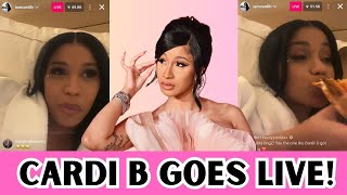 CARDI B SHARES HER THOUGHTS WITH FANS [upl. by Luke]