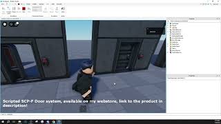 TEXTURED SCPF DOOR SYSTEM  ROBLOX SHOWCASE [upl. by Notaek564]