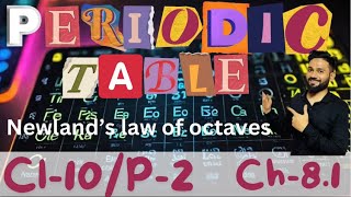 Periodic Table02 Newland’s law of octaves ch81 cl10 ​⁠​⁠progatib [upl. by Sinegra]