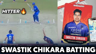 IPL 2025  Swastik Chikara Batting Video  Swastik Chikara sold to RCB [upl. by Kyl]