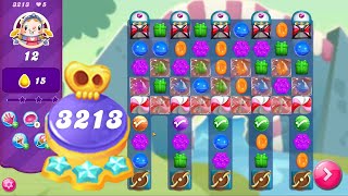 Candy Crush Saga Level 3213  Hard Level  No Boosters  3 Sugar Stars 🌟🌟🌟 [upl. by Lissa]