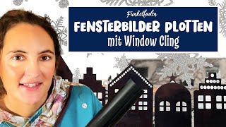 Fensterbilder plotten mit Window Cling  Plotterfreebie Häuschen plotten [upl. by Cahilly]