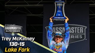 Trey McKinney wins 2024 Bassmaster Elite at Lake Fork with 130 pounds 15 ounces [upl. by Denna43]