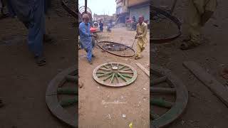 How Horse Cart Wheels Are Made A StepbyStep Guide [upl. by Sitoiyanap963]