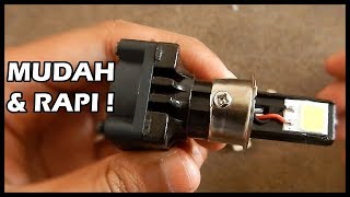 Cara Pasang Lampu LED 3 Sisi pada Semua Motor [upl. by Mall]