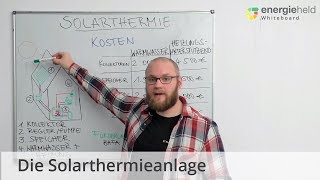 Die Solarthermieanlage Technik Kosten Förderungen 🌞🏡  EnergieheldWhiteboard [upl. by Nelie]