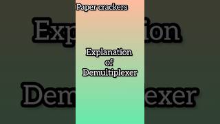 Introduction to Demultiplexer  Working of Demultiplexer  Digital electronics [upl. by Geraldina]