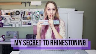 MY SECRETS TO RHINESTONING Learn how I apply Rhinestones in TWO ways [upl. by Notled976]