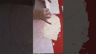 Applying Gold Leaf on Canvas painting goldleaf foryou viralvideo fyp trending shorts art [upl. by Bergeron]