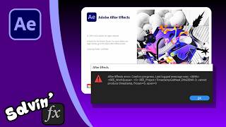 How to fix common After Effects crashes [upl. by Branca]