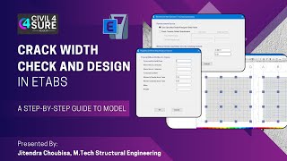 ETABS Crack Width Analysis  Check and Design  StepbyStep Guide  In Hindi [upl. by Nemraciram]