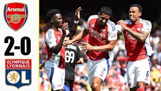 Arsenal vs Lyon 20 Extended Highlights amp Goals 2024 [upl. by Annawik137]