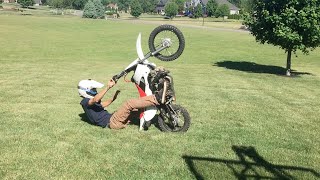 Pit Bike Adventures  WHEELIES  STREETS  KLX110 [upl. by Schechter538]