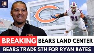 BREAKING Chicago Bears TRADE for CENTER Ryan Bates from The Buffalo Bills [upl. by Spoor89]