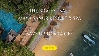 Bali Hotel  Beachfront View  Maya Sanur Resort amp Spa  Hotel Deal [upl. by Ailisab]