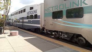 Metrolink 325 Claremont To LA Union Station Hyundai Rotem Cab Car 694 and Mp36 896 9162024 [upl. by Arym]