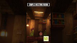 Simple Meeting Room shorts shortminecrafts minecraft gaming gamer worldbuilding [upl. by Yvonne]